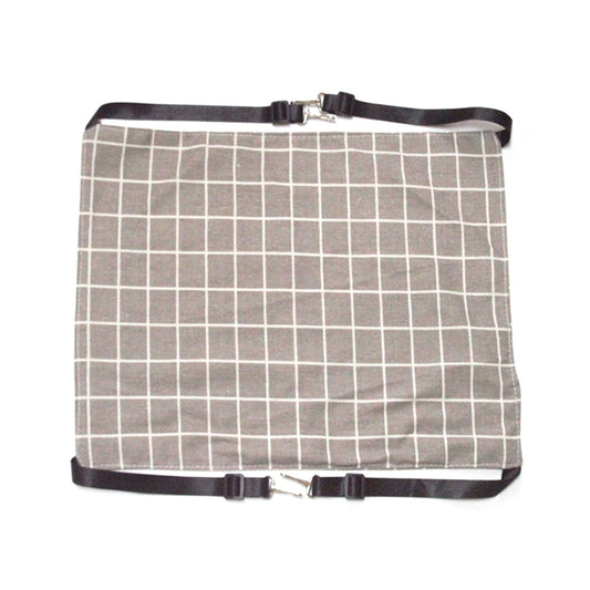 PE-160 Canvas Hanging Cat Cage Hammock Adjustable Length Swing Pet Nest, Size: M(Gray Square) by bashfashion