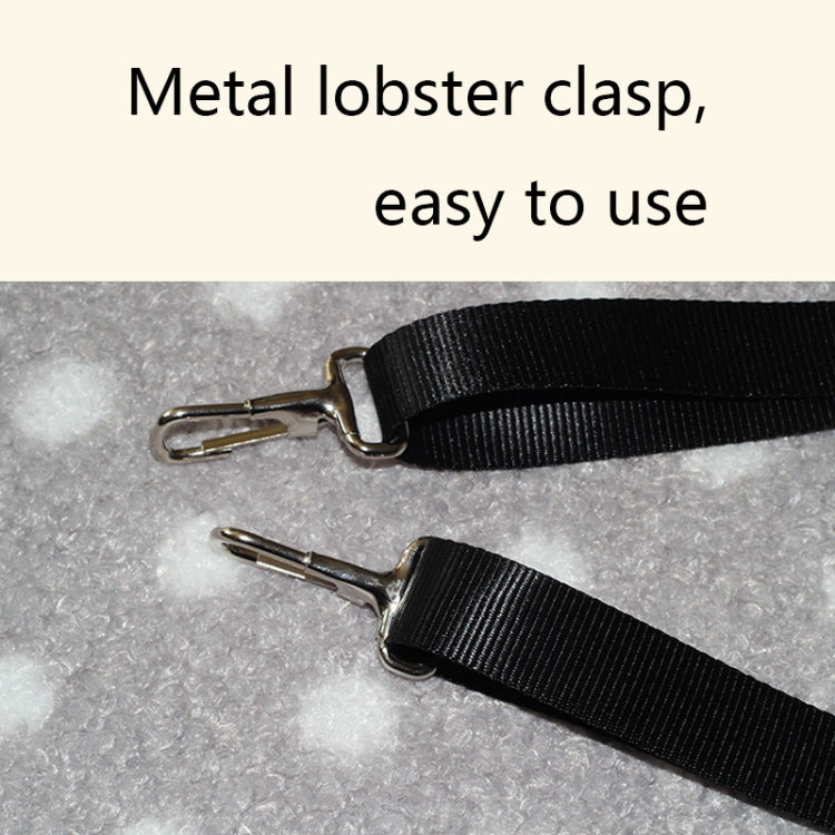 PE-160 Canvas Hanging Cat Cage Hammock Adjustable Length Swing Pet Nest, Size: M(Gray Square) by bashfashion