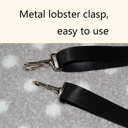 PE-160 Canvas Hanging Cat Cage Hammock Adjustable Length Swing Pet Nest, Size: M(Gray Square) by bashfashion