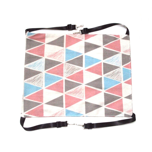 PE-160 Canvas Hanging Cat Cage Hammock Adjustable Length Swing Pet Nest, Size: L(Pink triangle) by bashfashion