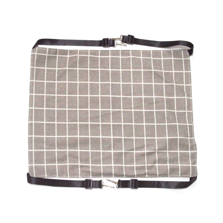 PE-160 Canvas Hanging Cat Cage Hammock Adjustable Length Swing Pet Nest, Size: L(Gray Square) by bashfashion