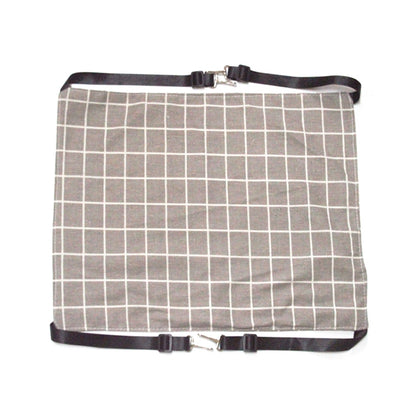 PE-160 Canvas Hanging Cat Cage Hammock Adjustable Length Swing Pet Nest, Size: L(Gray Square) by bashfashion