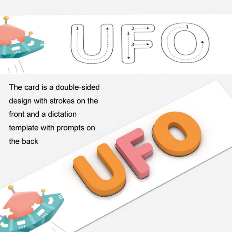 English Letter Word Spelling Learning Toy Wooden Puzzle Practice Cards(Yellow Box) by bashfashion