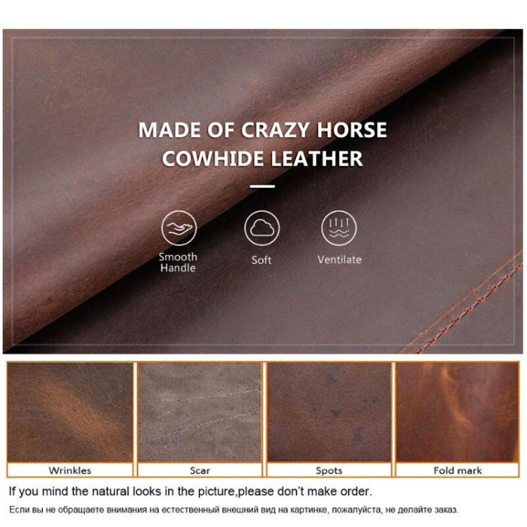 CONTACTS FAMILY CF2002 Retro Crazy Horse Texture Multifunctional Protective Cover Leather Tablet Case for iPad Pro 12.9 2020 / 2021 / 2018(Coffee) by CONTACTS FAMILY