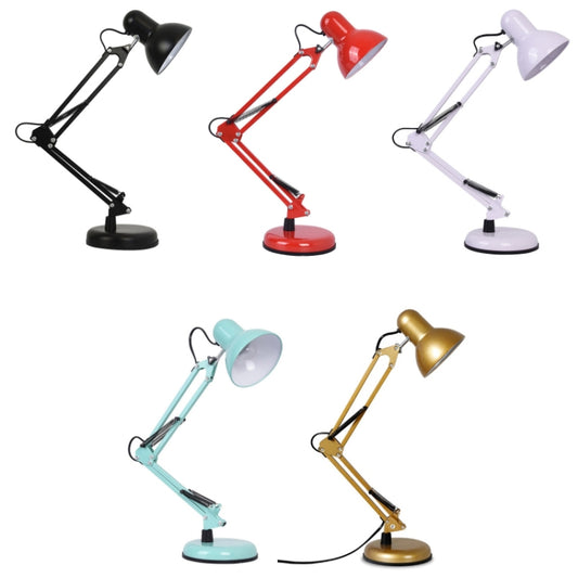 Wrought Iron Children Learning Desk Lamp Folding LED Eye Protection Lamp, US Plug, Size: 60cm(Red) by bashfashion