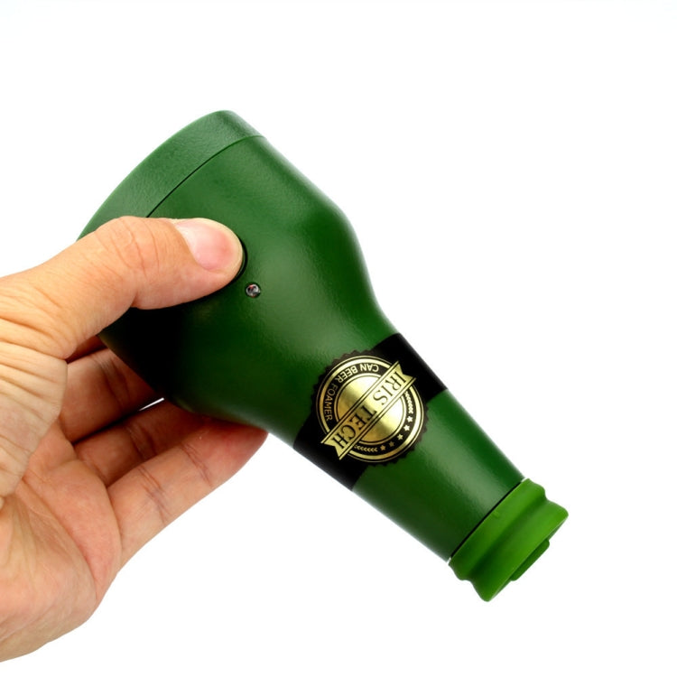Ultrasonic Canned Beer Bubbler Wine Bottle Shape Beer Bubbler(Green) by bashfashion