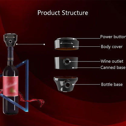 IDC002 Ultrasonic Electronic Waken Smart Beer Bubbler(Classic Black) by bashfashion