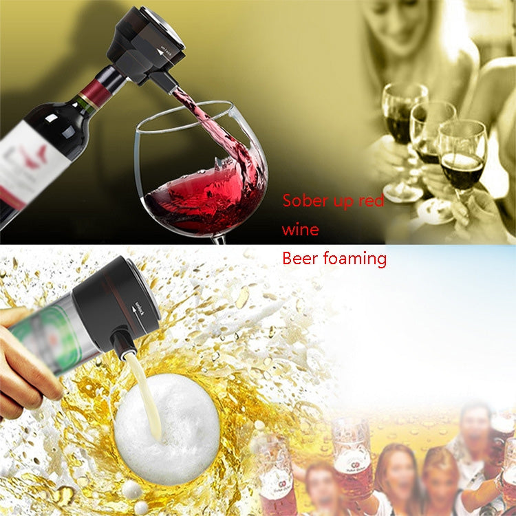 IDC002 Ultrasonic Electronic Waken Smart Beer Bubbler(Classic Black) by bashfashion