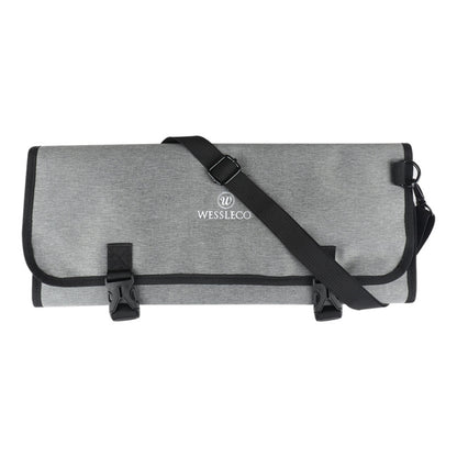 WESSLECO Chef Knife Tool Storage Bag Oxford Cloth Knife Bag(Gray) by WESSLECO
