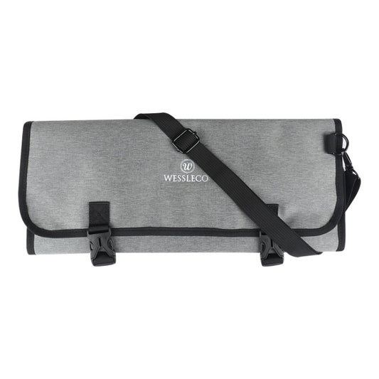 WESSLECO Chef Knife Tool Storage Bag Oxford Cloth Knife Bag(Gray) by WESSLECO