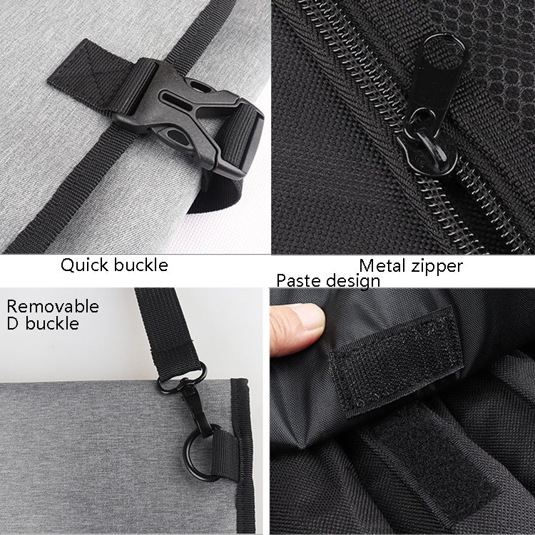 WESSLECO Chef Knife Tool Storage Bag Oxford Cloth Knife Bag(Gray) by WESSLECO