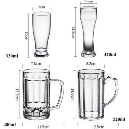520ml No. 11 Cup Acrylic Beer Glass KTV Bar Beer Glass by bashfashion