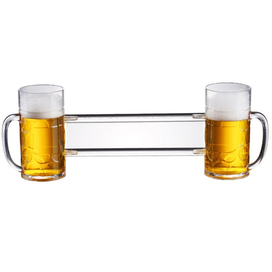 No. 14 Double Conjoined Cup Acrylic Beer Glass KTV Bar Beer Glass by bashfashion