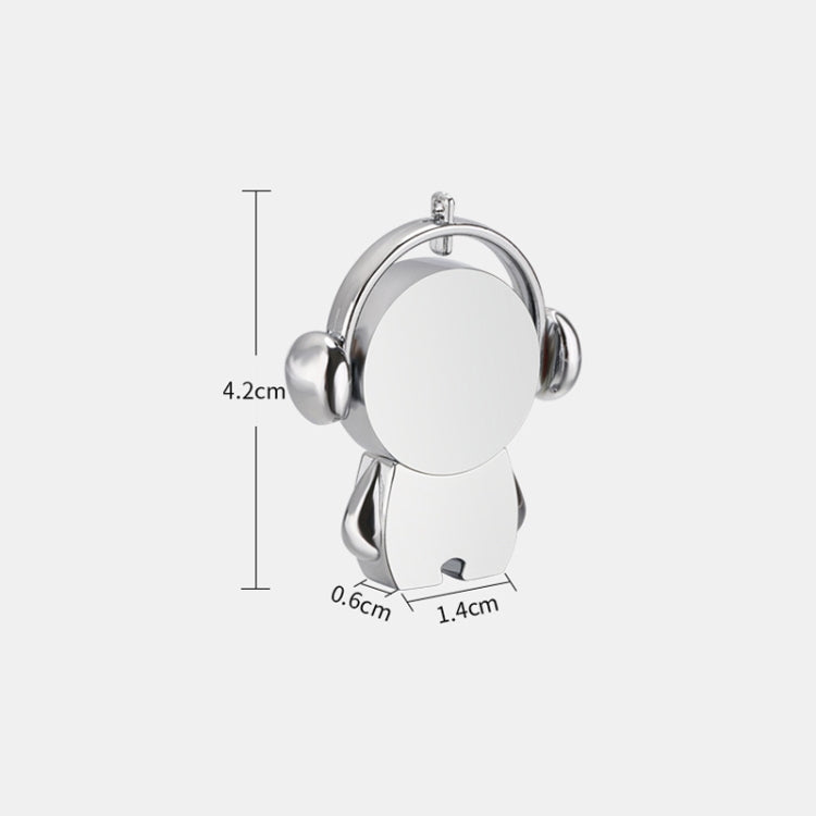 Y01 Metal Musician Car Cartoon Style U Disk, Capacity: 32GB(Silver) by bashfashion