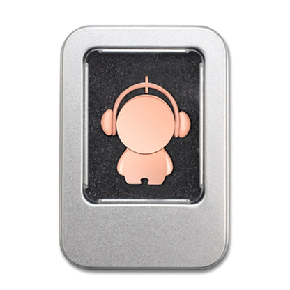 Y01 Metal Musician Car Cartoon Style U Disk, Capacity: 64GB(Rose Gold) by bashfashion