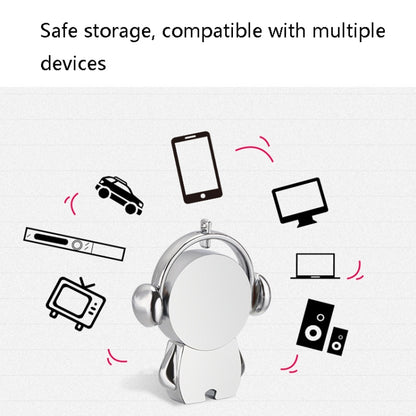 Y01 Metal Musician Car Cartoon Style U Disk, Capacity: 64GB(Rose Gold) by bashfashion