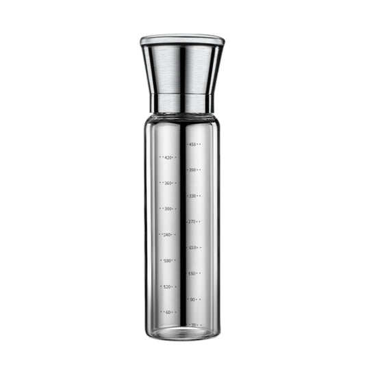 450ml 304 Stainless Steel Sea Salt Pepper Grinder Home Pepper Coffee Manual Grinding Bottle by bashfashion