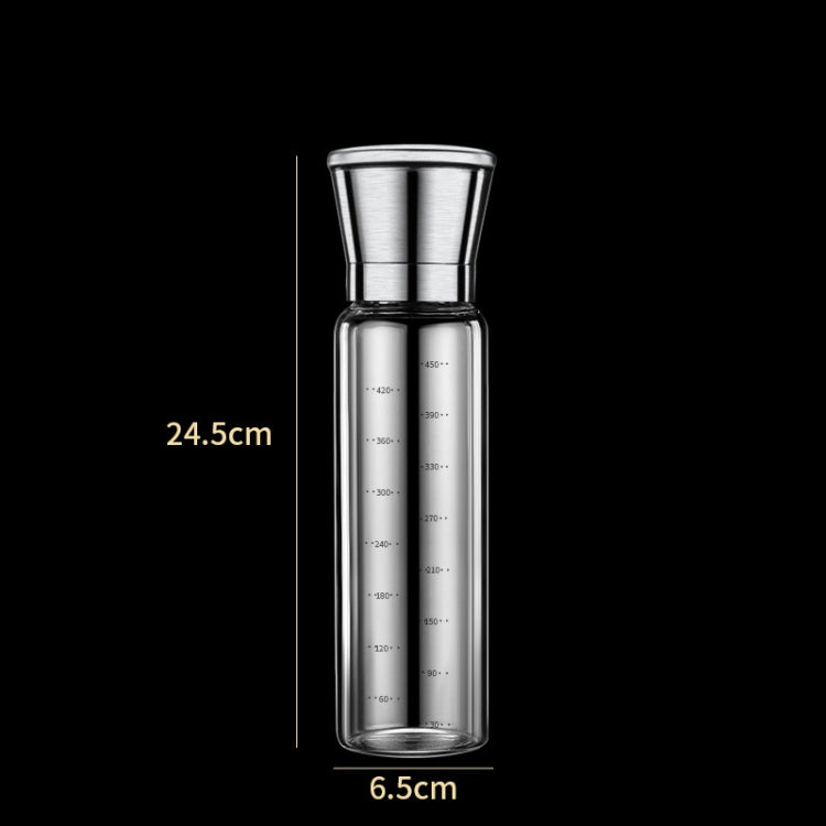 450ml 304 Stainless Steel Sea Salt Pepper Grinder Home Pepper Coffee Manual Grinding Bottle by bashfashion