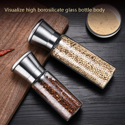 450ml 304 Stainless Steel Sea Salt Pepper Grinder Home Pepper Coffee Manual Grinding Bottle by bashfashion