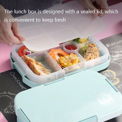 XINGCHENG XC-451 Microwave Student Lunch Box Plastic Compartment Portable Lunch Box(Pink) by XINGCHENG