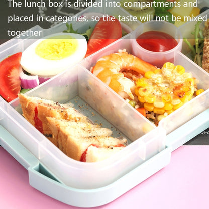 XINGCHENG XC-451 Microwave Student Lunch Box Plastic Compartment Portable Lunch Box(Pink) by XINGCHENG