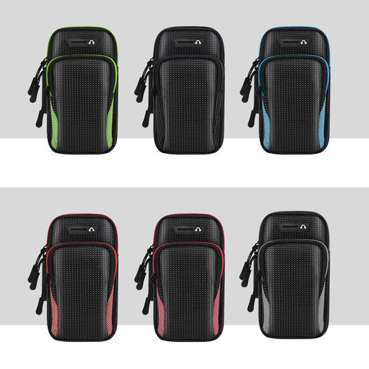 2 PCS Running Mobile Phone Arm Bag Sports Wrist Bag Universal For Mobile Phones Within 6 Inche, Colour: Black by bashfashion