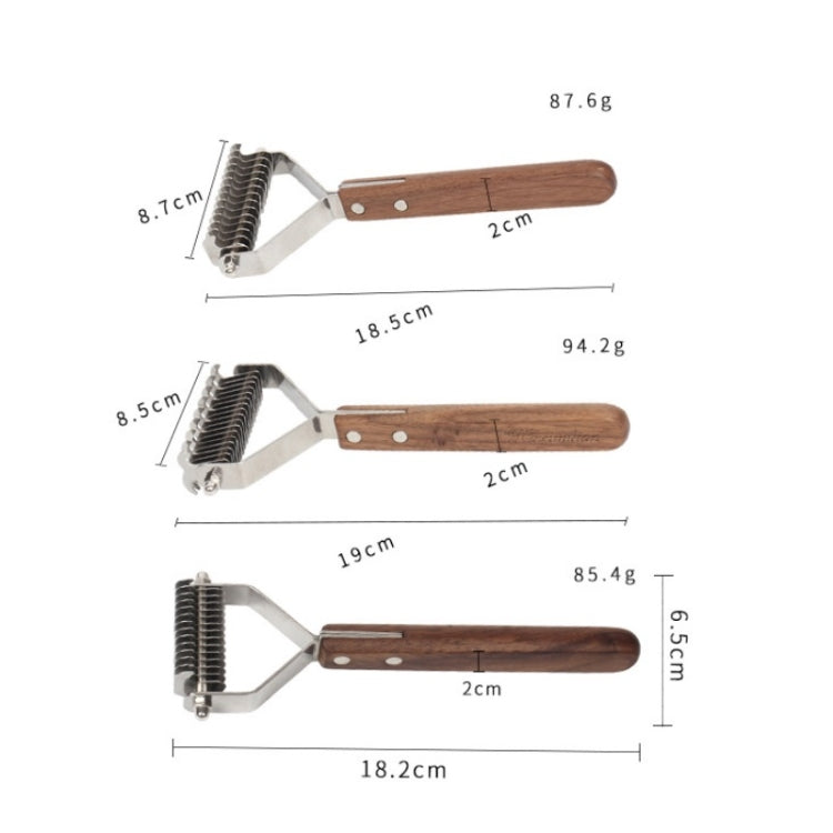 Walnut Pet Stainless Steel Cleaning And Grooming Comb, Specification: Large by bashfashion