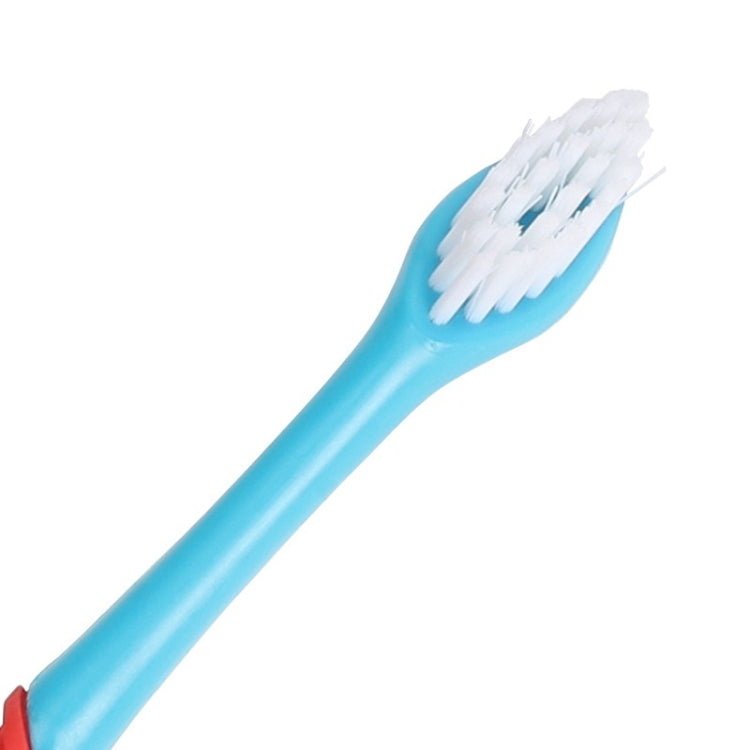 Pet Double-Head Toothbrush Pet Oral Cleaning Products(Blue) by bashfashion