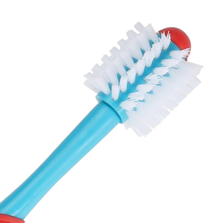 Pet Double-Head Toothbrush Pet Oral Cleaning Products(Blue) by bashfashion