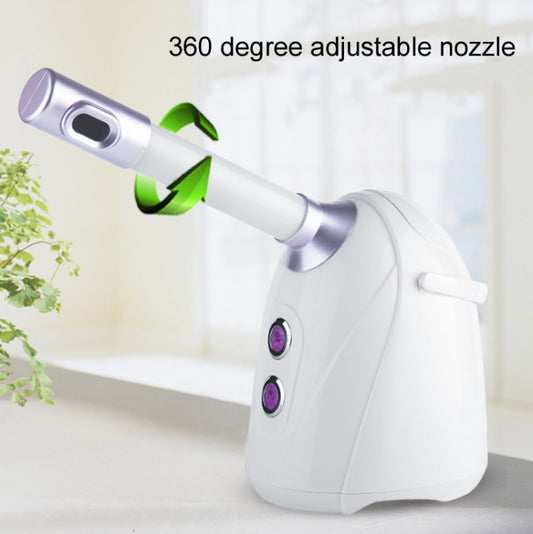 Hot & Cold Aromatherapy Face Steamer Spray Moisturizer CN Plug(White Purple) by bashfashion