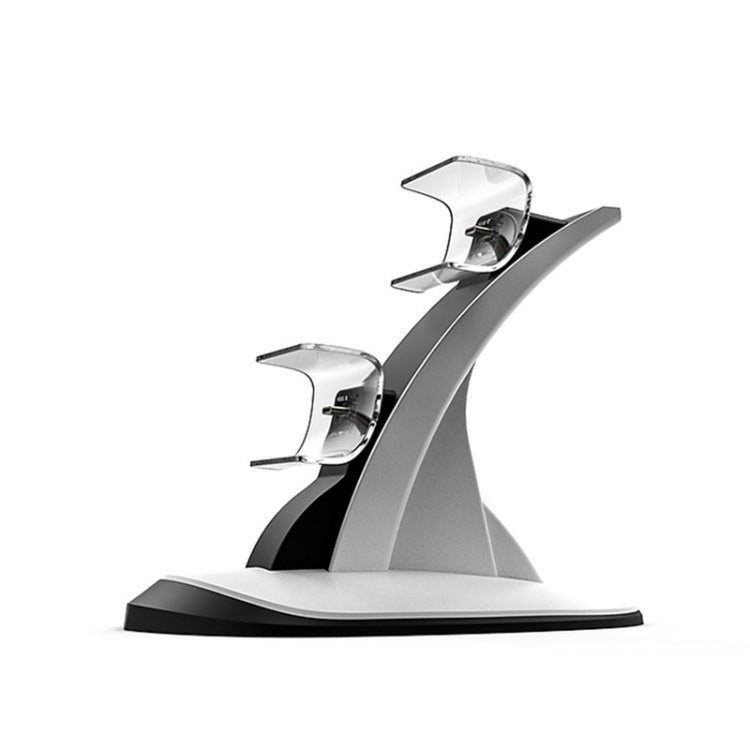 IPLAY HBP-314 Wireless Bluetooth Handle Two-Seater Charger For PS5(White) by IPLAY