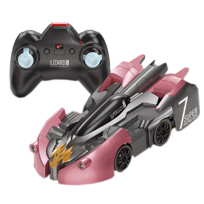 Remote Control Wall Climbing Car Mini Electric Remote Control Car Children Toy(Red Flame Handle RC Edition) by bashfashion