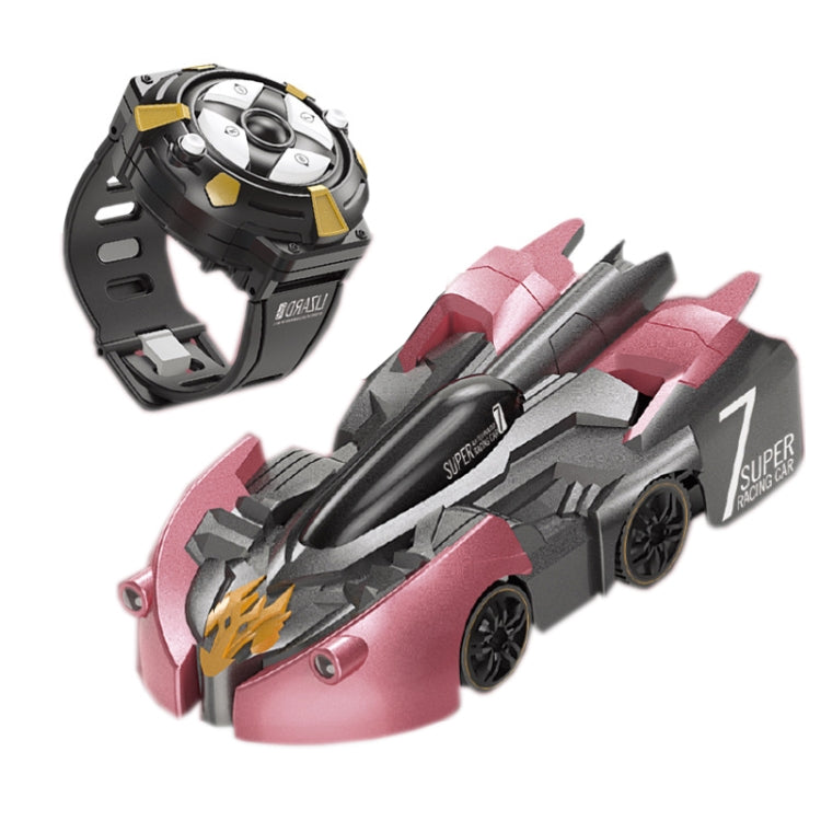 Remote Control Wall Climbing Car Mini Electric Remote Control Car Children Toy(Red Flame Watch RC Edition) by bashfashion