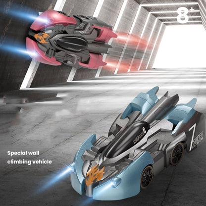 Remote Control Wall Climbing Car Mini Electric Remote Control Car Children Toy(Red Charge Handle RC Edition) by bashfashion