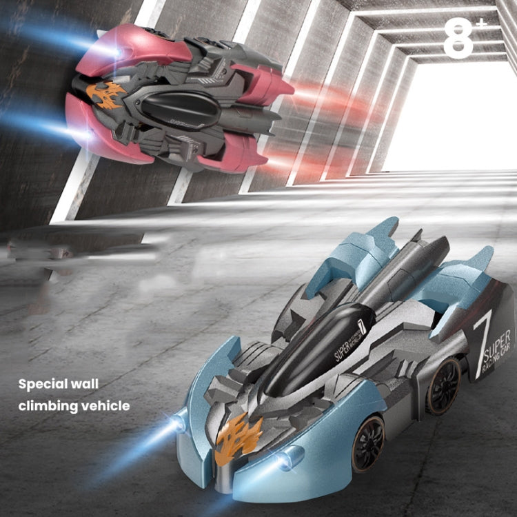 Remote Control Wall Climbing Car Mini Electric Remote Control Car Children Toy(Blue Break Watch RC Edition) by bashfashion