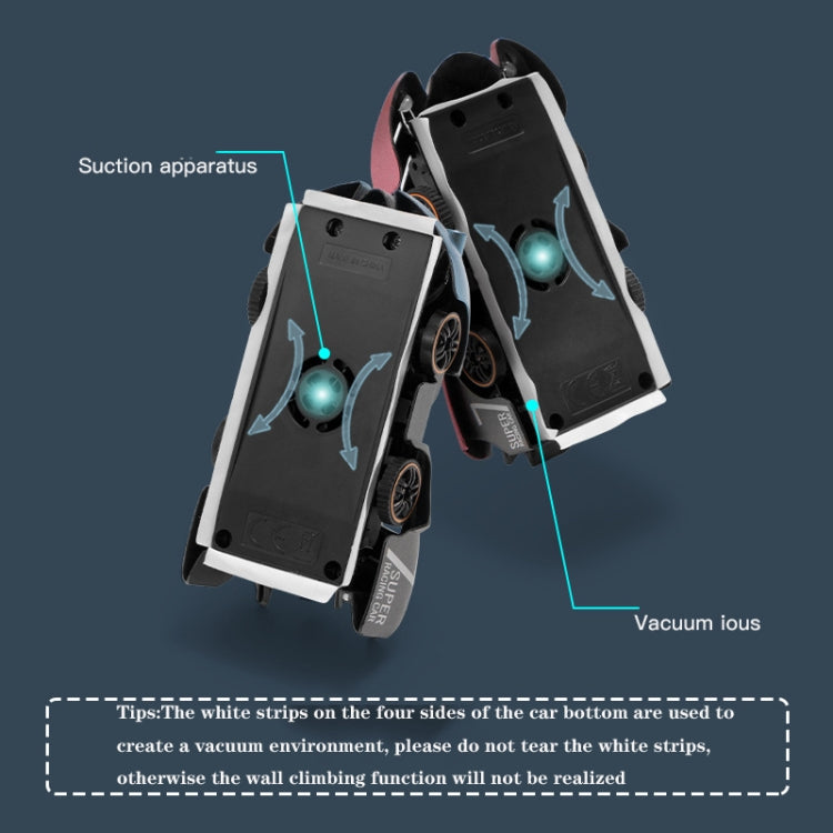 Remote Control Wall Climbing Car Mini Electric Remote Control Car Children Toy(Red Flame Handle RC Edition) by bashfashion