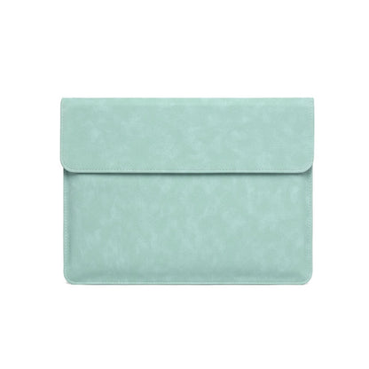 Horizontal Sheep Leather Laptop Bag For Macbook Air/ Pro 13 Inch A2337/A1989/A2179/A2338/A1708(Liner Bag Fruit Green) by bashfashion