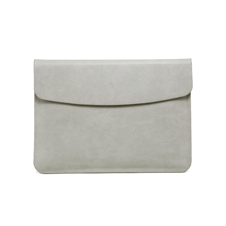 Horizontal Litchi Texture Laptop Bag Liner Bag For MacBook 13.3 Inch A1502 / 1425/1466/1369(Liner Bag Gray) by bashfashion