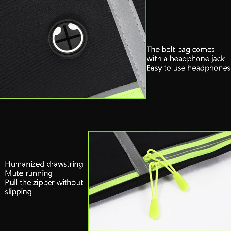 MF-008 Outdoor Sports Fitness Waterproof Waist Bag Phone Pocket, Style: With Water Bottle Bag(Fluorescent Green) by bashfashion