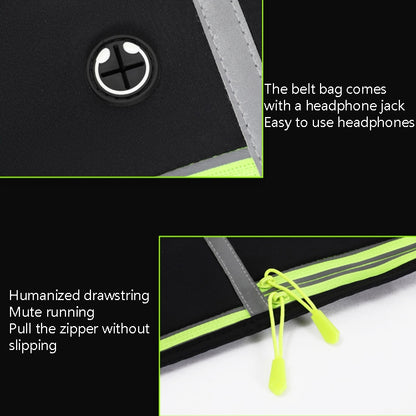 MF-008 Outdoor Sports Fitness Waterproof Waist Bag Phone Pocket, Style: With Water Bottle Bag(Fluorescent Green) by bashfashion