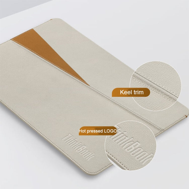 Lenovo ThinkPad Waterproof and Wear-resistant Stitched Leather Laptop Sleeve Bag by Lenovo