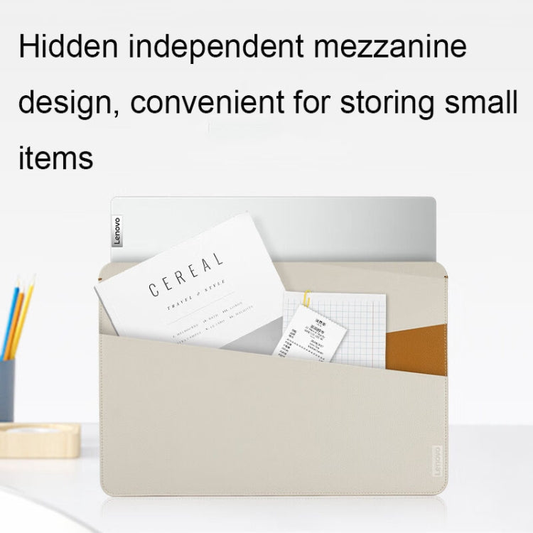 Lenovo ThinkPad Waterproof and Wear-resistant Stitched Leather Laptop Sleeve Bag by Lenovo