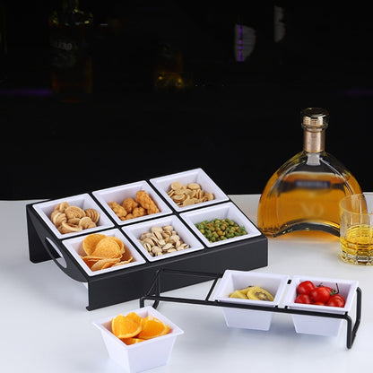 Stainless Steel Bar Plastic Fruit Plate Rack, without Fruit Dish, Grid Number:3 Grids(A Type) by bashfashion