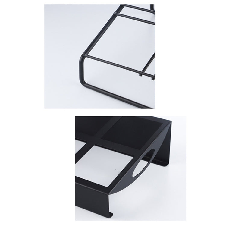 Stainless Steel Bar Plastic Fruit Plate Rack, without Fruit Dish, Grid Number:4 Grids(B Type) by bashfashion