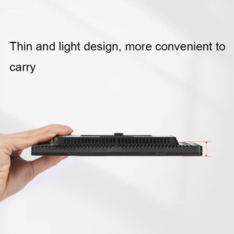 1008 LEDs Stepless Adjustment Live Fill Light Reversible Photography Soft Light, EU Plug(14 inch) by bashfashion