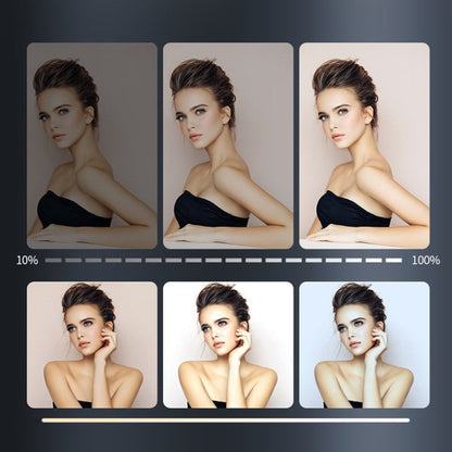 1008 LEDs Stepless Adjustment Live Fill Light Reversible Photography Soft Light, EU Plug(14 inch) by bashfashion