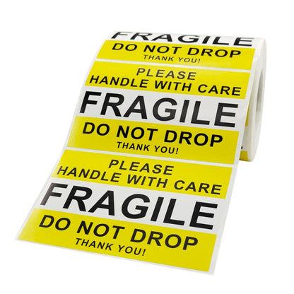 Handle With Care Fragile Warning Sticker Label, Size: 2.5x4 inch(A-249) by bashfashion
