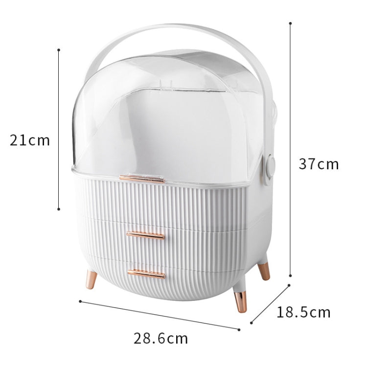 Cosmetic Skin Care Product Storage Box Bedroom Furniture Storage Box(White) by bashfashion