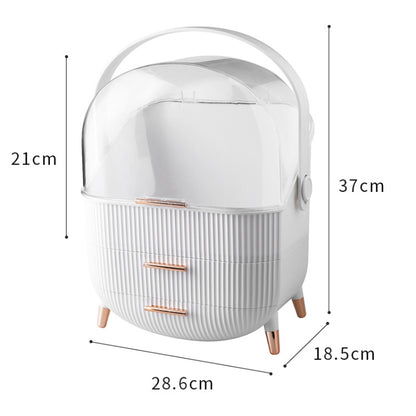 Cosmetic Skin Care Product Storage Box Bedroom Furniture Storage Box(White) by bashfashion