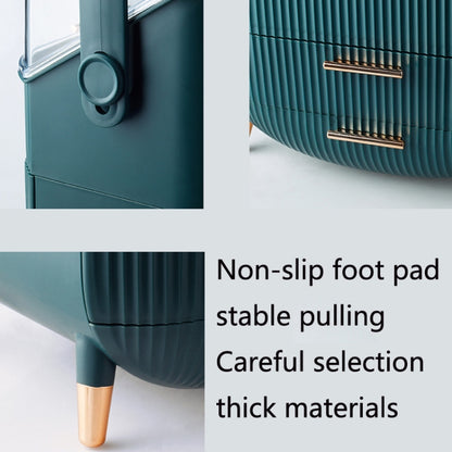 Cosmetic Skin Care Product Storage Box Bedroom Furniture Storage Box(Green) by bashfashion